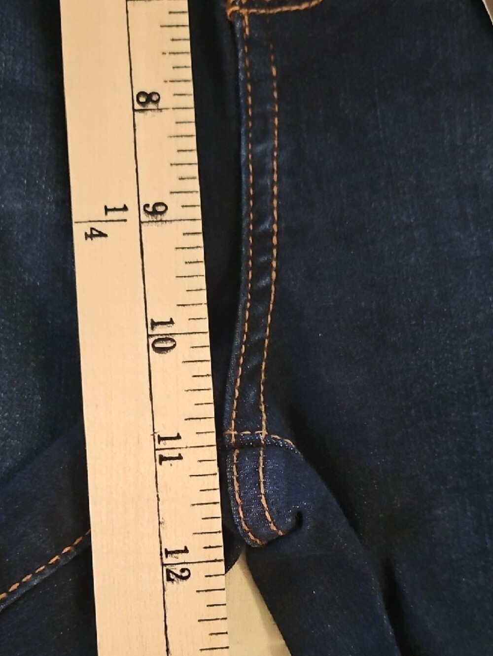 Rachel Roy -4 Button Fly -High Rise Flare Jeans- Size 12/31 - Picture 4 of 10